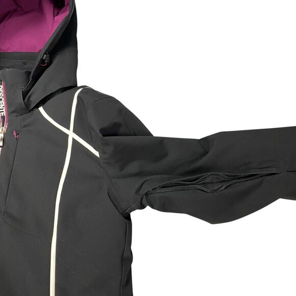 Descente Women's Bree Ski Hooded Insulated Jacket Size US 4  Black - Picture 11 of 16